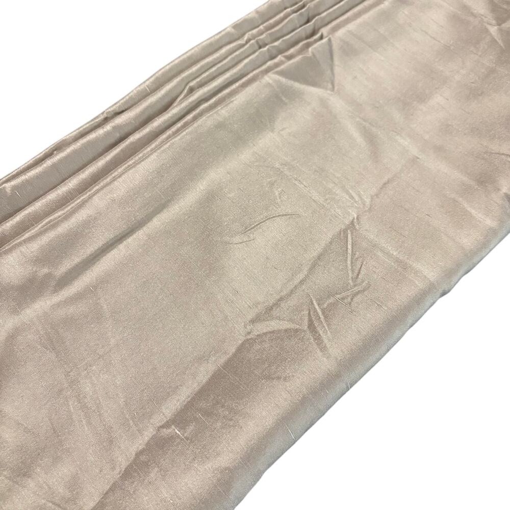 Tan Silk Shantung Fabric 55" Wide 8 Yards Champagne Beige Bridal Lining